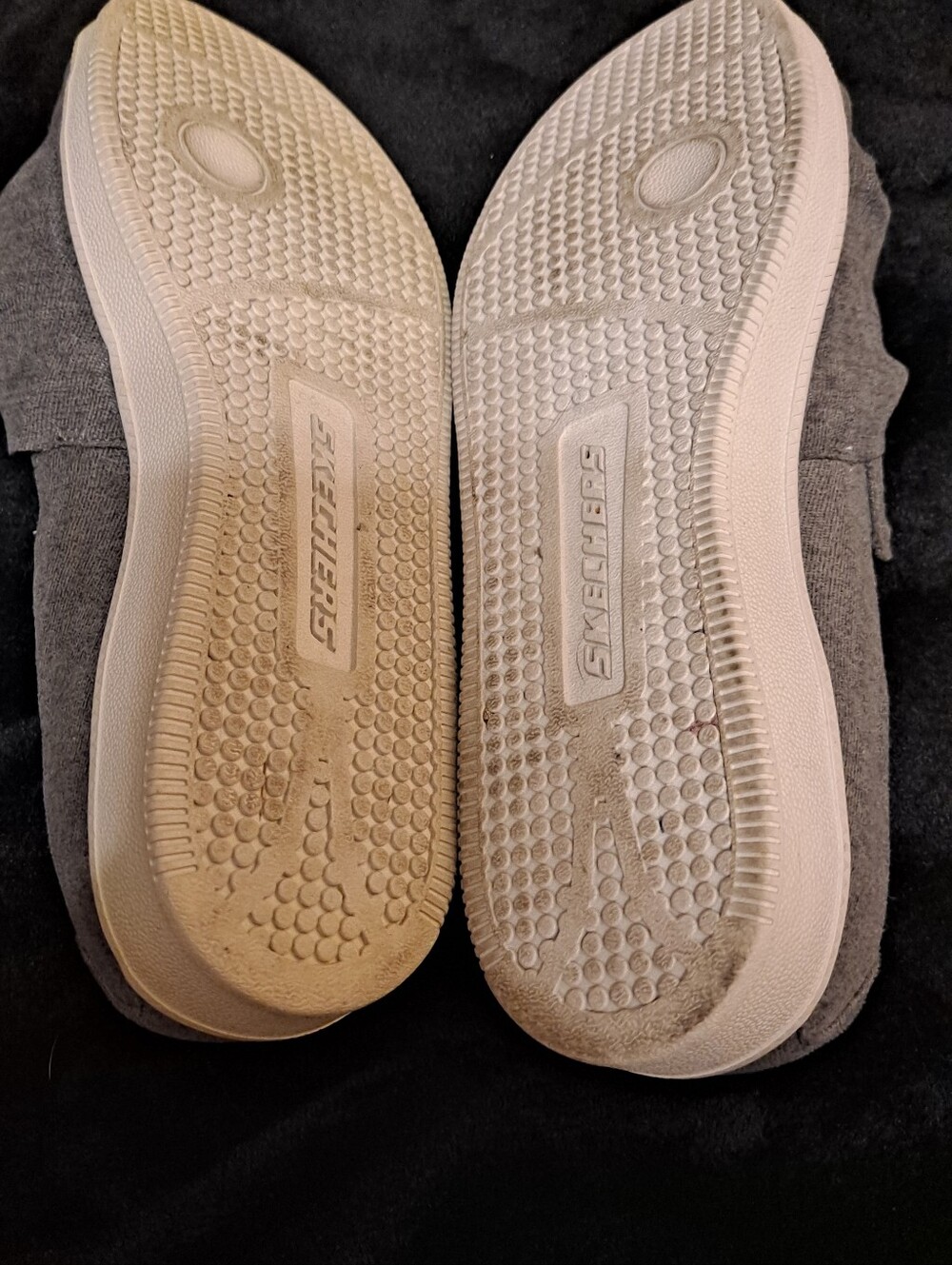 Skechers Lightweight Gray Knit Slip-On Women's Sneakers With Bow. Sz 9.5 - Picture 9 of 9